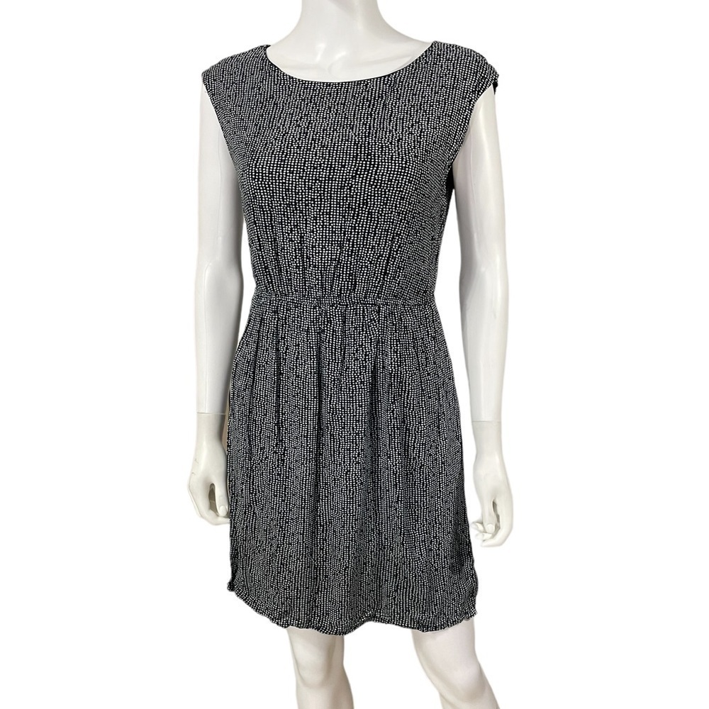 ZARA BASIC Sleeveless White Tiny Dots Dress Size S - Picture 2 of 8